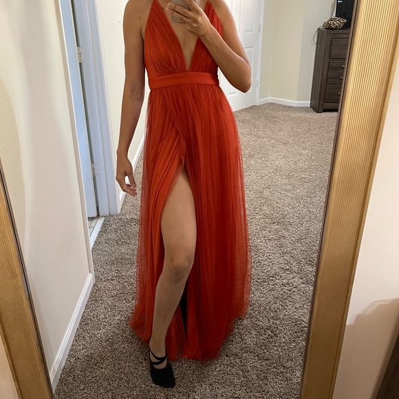 Windsor Elisabeth Pleated Tulle Formal Dress size M - Picture 2 of 7